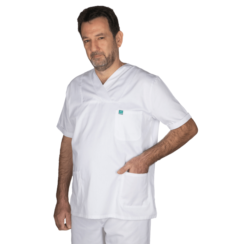 Ιατρική Στολή Unisex - Λευκό - Alezi