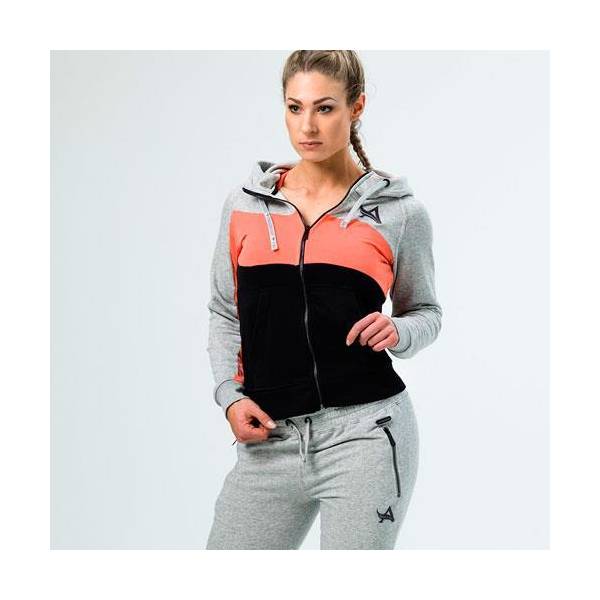 HOODIE BLACK/CORAL ΓΥΝΑΙΚΕΙΟ