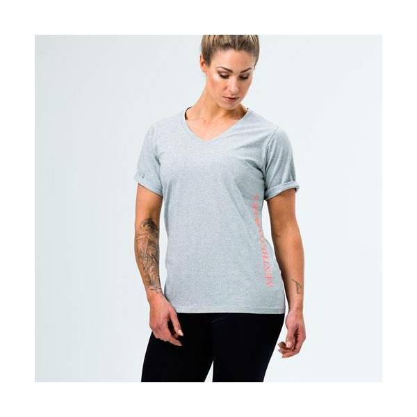 TEE V-NECK GREY